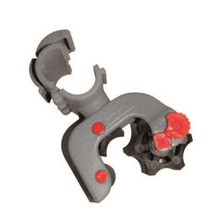 Image de CLIP SUPPORT MANCHE REGLABLE GRIS AUTOBLOQ TUBE Ø22