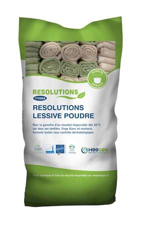RESOLUTIONS LESSIVE POUDRE EXTRA CONCENTREE ECOLABEL 15KG
