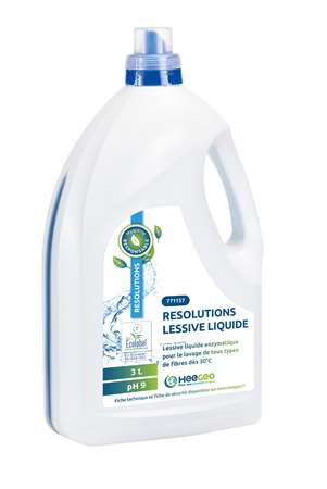 Image de RESOLUTIONS LESSIVE LIQUIDE ECOLABEL X 3L