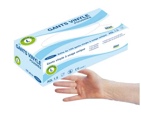 Image de GANT VINYL POUDRE QUALITE PRO X 100 TL
