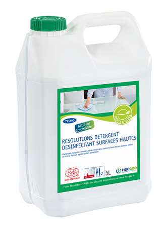 Image de RESOLUTIONS DETERG DESINF TTES SURF ECOCERT 5L PAE