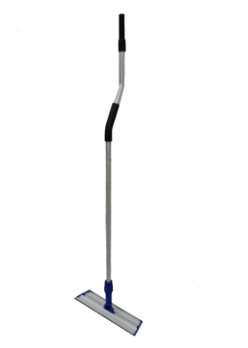 BALAI ERGONOMIQUE EN S AVEC TAMPONS BLCS 45CM
