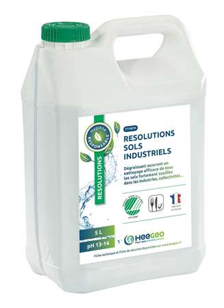 RESOLUTIONS NETTOYANT SOL INDUSTRIEL ECOLABEL X5L
