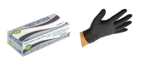 GANT NITRILE NOIR NON POUDRE X100 TS
