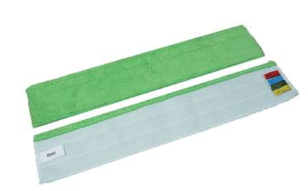 Image de FRANGE MICROFIBRE DEPOUSSIERAGE VELCRO VERT 60CM