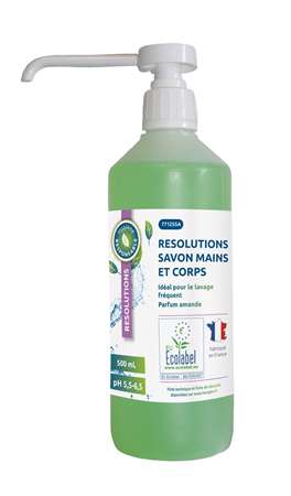 Image de SAVON MAINS ET CORPS RESOLUTIONS ECOLABEL 500 ML