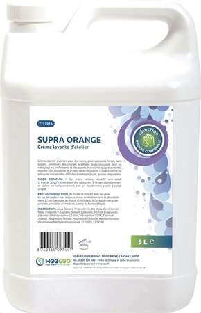 Image de SAVON ATELIER SUPRA ORANGE X 5L