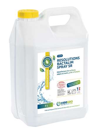 Image de RESOLUTIONS BACTALIM SPRAY SR ECOCERT PAE 5L