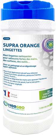 Image de LINGETTE MAINS ORANGE BOITE DE 80