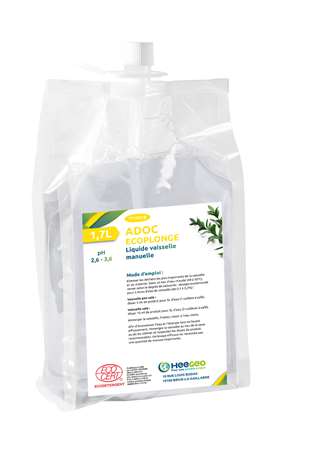 Image de ADOC ECOPLONGE CITRON LIQUIDE VAISSELLE ECOCERT 4 X 1.7L