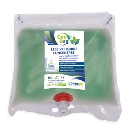 GEO BAG LESSIVE LIQUIDE CONCENTREE POCHE DE 10L