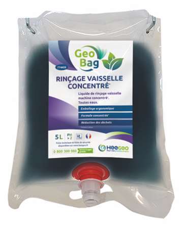 GEO BAG RINCAGE VAISSELLE CONCENTRE ECOLABEL POCHE DE 5L