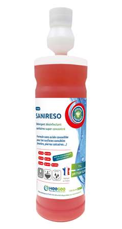SANIRESO DETERGENT DESINFECTANT SUPER CONC. 1L DOSEUR + VAPO