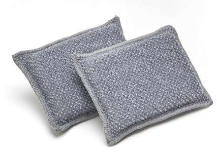 Image de EPONGE GRATTANTE MICROFIBRE 2 FACES 13X9 GRIS X 10