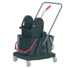 Image de CHARIOT SEAU DE LAVAGE 2 SEAUX + PRESSE