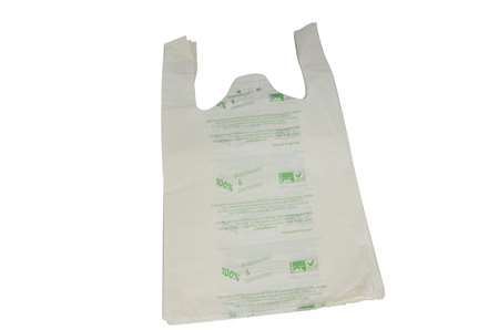 Image de SAC BRETELLE BIODEGRADABLE COMPOSTABLE 14µ 26+12X45 X2000