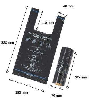 Image de SAC ROULEAUX DOOGY NOIR 10 X 200