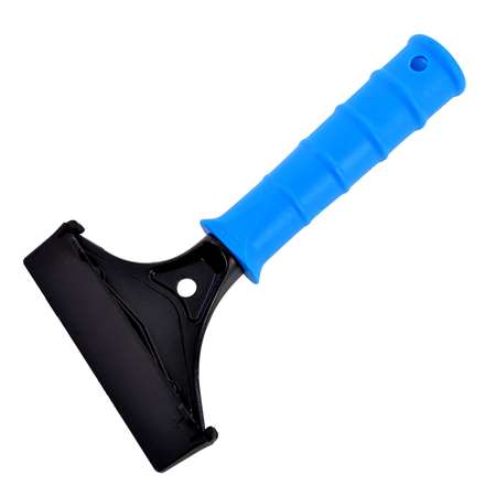 Image de GRATTOIR VITRE + SOL POIGNEE PLASTIQUE 10CM BLEU