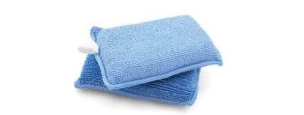 EPONGE DUO MICROFIBRE SURFACE FRAGILE BLEU 14X9CM X10