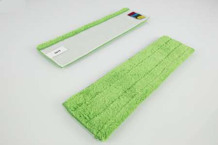 Image de FRANGE DEPOUSSIERAGE VELCRO MICROFIBRE VERT 11,5 X 128CM