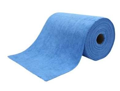 BOBINE LAVETTE MICROFIBRE TRICOT FIRST 30x30 BLEU 75 FORMATS