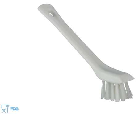 Image de BROSSE DE NETTOYAGE AVEC REBORD GRATTANT 150MM DUR BLANCHE