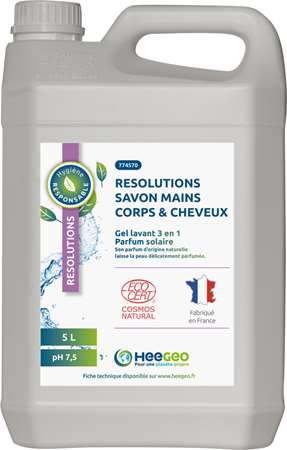 RESOLUTIONS MAINS CORPS & CHEVEUX 5L ECOCERT COSMOS