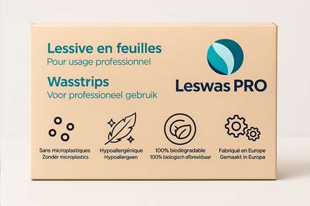 Image de LESSIVE PRO LESWAS EN FEUILLES BOITE DE 100