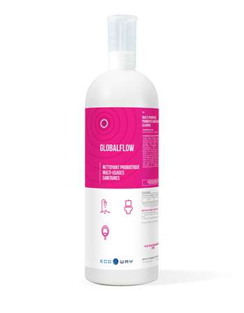 Image de GLOBALFLOW NETTOYANT PROBIOTIQUE SANITAIRES 1L ECOLABEL