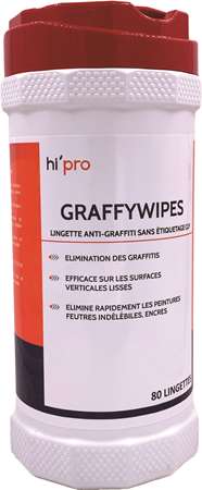 Image de LINGETTES ANTIGRAFFITI GRAFFYWIPES (Boîte de 80)