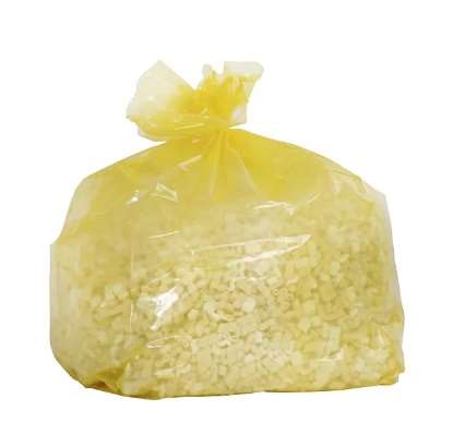 Image de SAC POUBELLE 130L BD JAUNE TRANSL S/LIEN 35µ  CARTON DE200