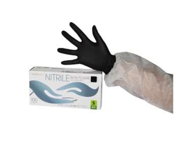 Image de GANT NITRILE NOIR NON POUDRE X100 TS